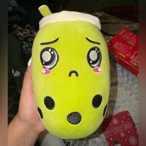 Boba tea plushie green